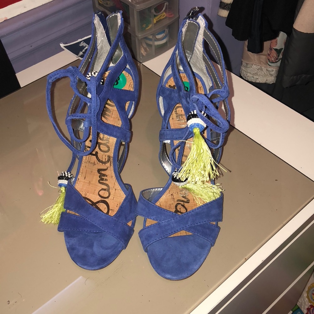 Blue heels